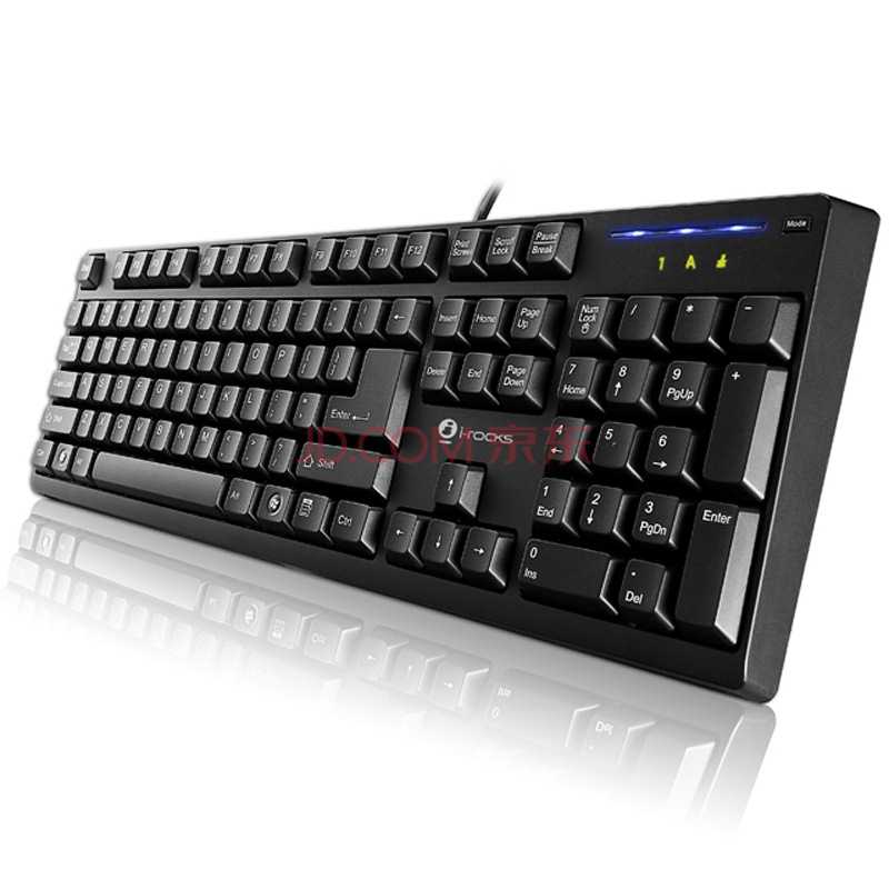 艾芮克(i-rocks)kr6260-bk 24键无冲 游戏键盘 黑色