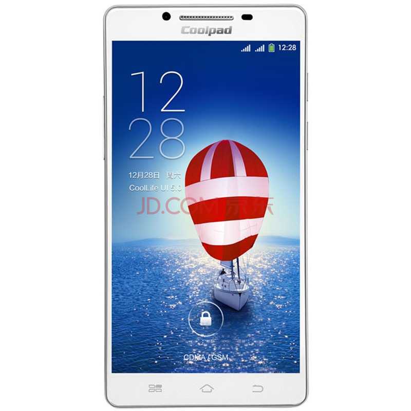 酷派s6 (9190l) 智尚白 电信4g手机 双卡双待双通